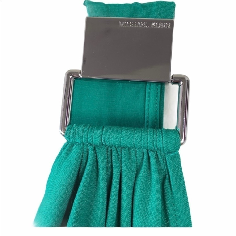 Michael Kors Cowl Neck Top Emerald Green Size S - Picture 2 of 8